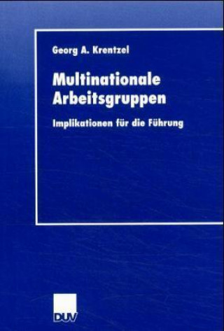 Buch Multinationale Arbeitsgruppen Georg A. Krentzel