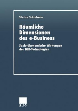 Könyv R umliche Dimensionen Des E-Business Stefan Schlöhmer