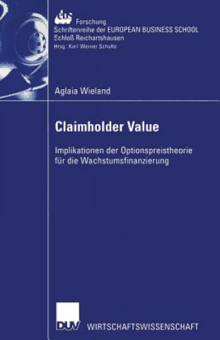 Kniha Claimholder Value Aglaia Wieland