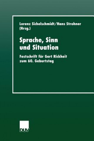 Buch Sprache, Sinn Und Situation Lorenz Sichelschmidt