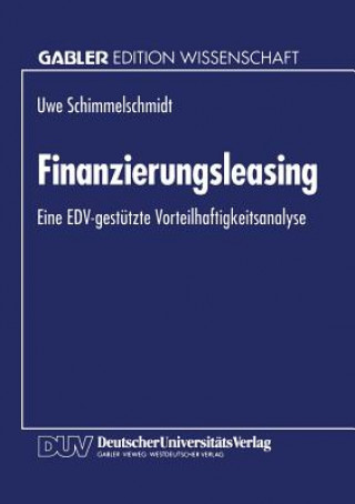 Kniha Finanzierungsleasing Uwe Schimmelschmidt