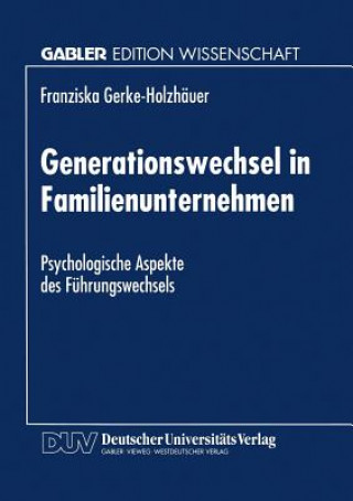 Carte Generationswechsel in Familienunternehmen Franziska Gerke-Holzhäuer