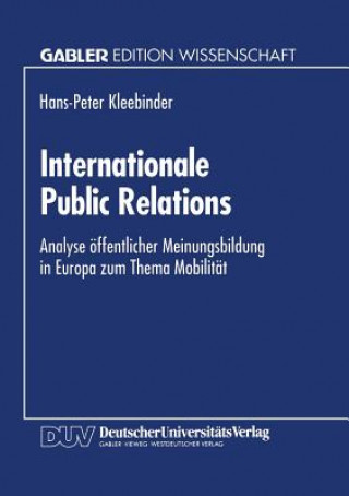 Könyv Internationale Public Relations Hans-Peter Kleebinder