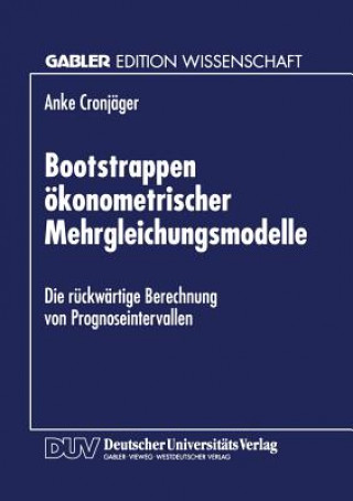 Carte Bootstrappen  konometrischer Mehrgleichungsmodelle Anke Cronjäger