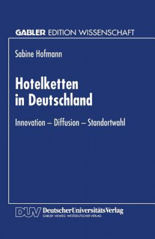 Książka Hotelketten in Deutschland Sabine Hofmann