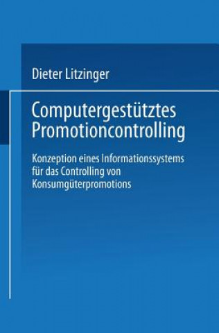 Book Computergest tztes Promotioncontrolling Dieter Litzinger