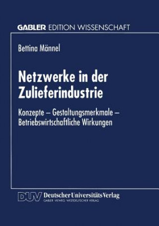Carte Netzwerke in Der Zulieferindustrie Bettina Männel