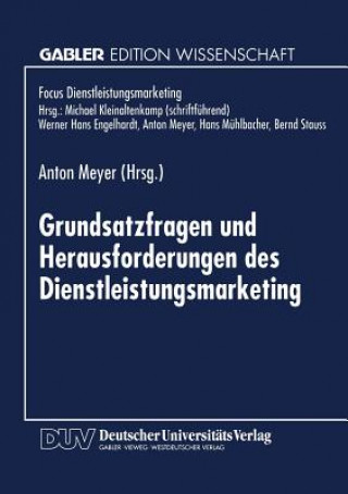 Kniha Grundsatzfragen Und Herausforderungen Des Dienstleistungsmarketing Anton Meyer