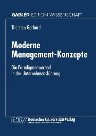Книга Moderne Management-Konzepte Thorsten Gerhard