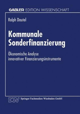 Könyv Kommunale Sonderfinanzierung Ralph Dautel