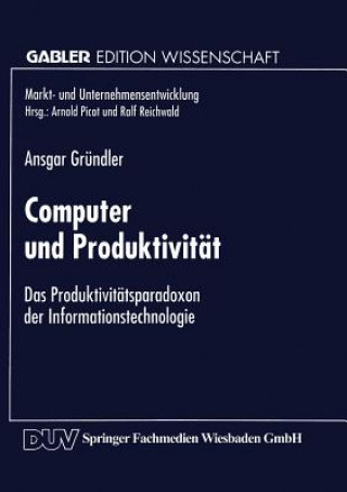 Książka Computer Und Produktivitat Ansgar Gründler