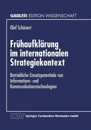 Knjiga Fruhaufklarung Im Internationalen Strategiekontext Olaf Schönert