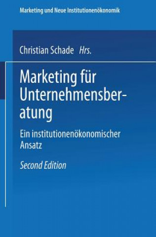 Książka Marketing Fur Unternehmensberatung Christian Schade