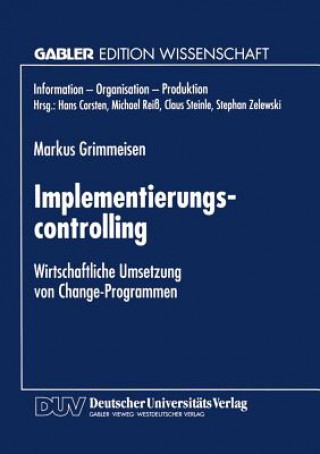 Kniha Implementierungscontrolling Markus Grimmeisen