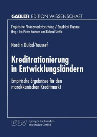 Livre Kreditrationierung in Entwicklungslandern Nordin Oulad-Youssef