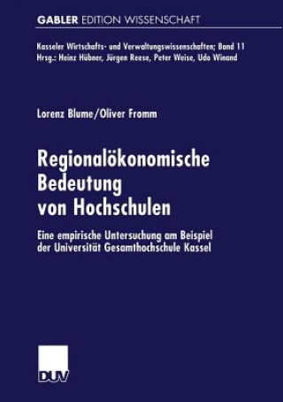 Buch Regionaloekonomische Bedeutung Von Hochschulen Lorenz Blume