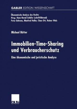 Kniha Immobilien-Time-Sharing Und Verbraucherschutz Michael Bütter