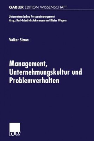 Kniha Management, Unternehmungskultur Und Problemverhalten Volker Simon