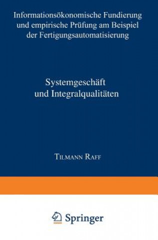 Carte Systemgeschaft Und Integralqualitaten Tilmann Raff