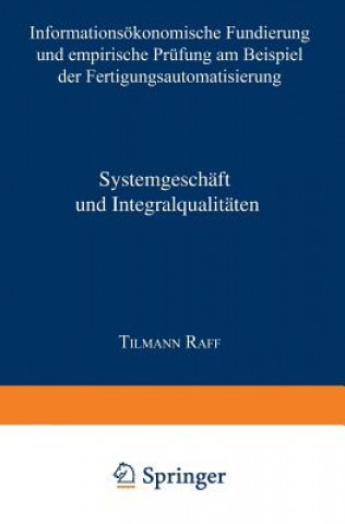 Книга Systemgeschaft Und Integralqualitaten Tilmann Raff