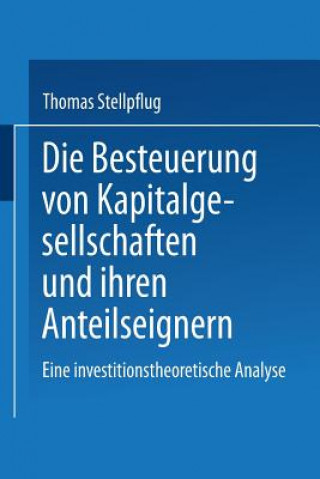 Carte Besteuerung Von Kapitalgesellschaften Und Ihren Anteilseignern Thomas Stellpflug