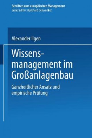 Kniha Wissensmanagement Im Gro anlagenbau Alexander Ilgen