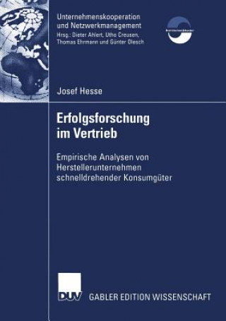 Könyv Erfolgsforschung Im Vertrieb Josef Hesse