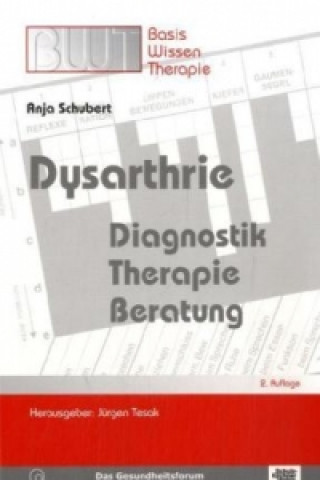 Kniha Dysarthrie Anja Schubert
