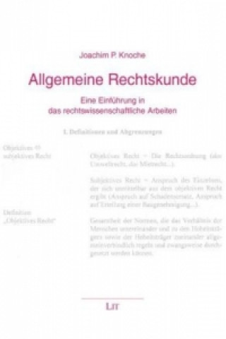 Book Allgemeine Rechtskunde Joachim P Knoche