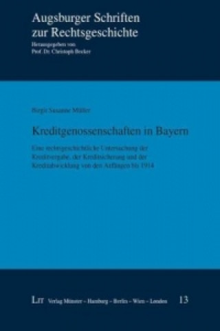 Kniha Kreditgenossenschaften in Bayern Birgit S Müller