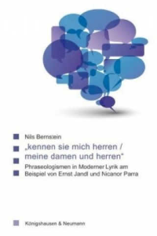 Kniha "kennen sie mich herren / meine damen und herren" Nils Bernstein