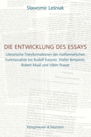 Kniha Die Entwicklung des Essays Slawomir Lesniak