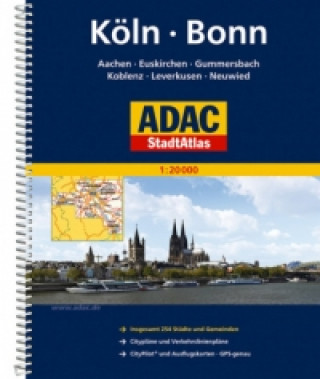 Carte ADAC Stadtatlas Köln, Bonn 1:20.000 