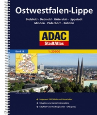 Carte ADAC Stadtatlas Ostwestfalen-Lippe 1:20.000 