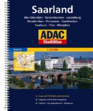 Книга ADAC Stadtatlas Saarland, Westpfalz 1:20.000 