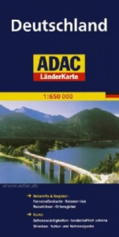 Tlačovina ADAC Karte Deutschland, 1 : 650.000 