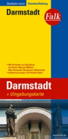Tiskovina Falk Stadtplan Extra Darmstadt 1:17.500 