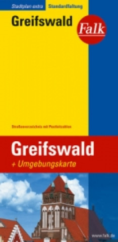 Tiskovina Falk Stadtplan Extra Greifswald 1:15.000 