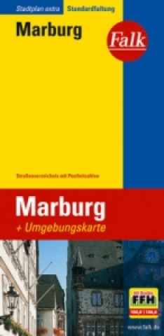 Nyomtatványok Falk Stadtplan Extra Marburg 1:16.000 