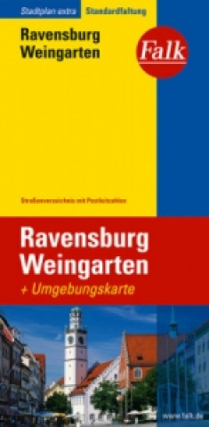 Nyomtatványok Falk Stadtplan Extra Ravensburg, Weingarten 1:17.500 