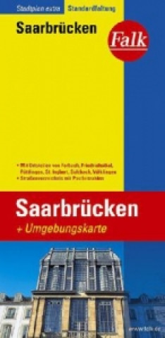 Tiskanica Falk Stadtplan Extra Saarbrücken 1:20.000 