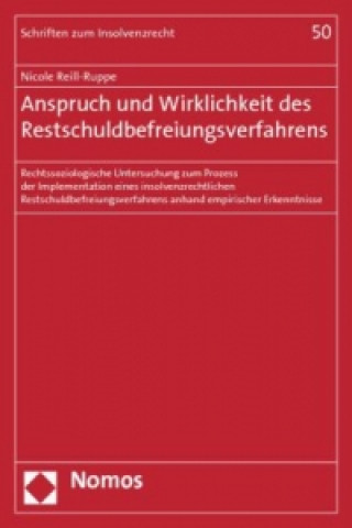 Carte Anspruch und Wirklichkeit des Restschuldbefreiungsverfahrens Nicole Reill-Ruppe