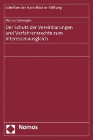 Kniha Der Schutz der Vereinbarungen und Verfahrensrechte zum Interessenausgleich Michael Schwegler