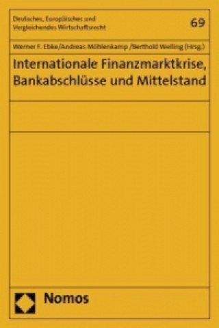 Książka Internationale Finanzmarktkrise, Bankabschlüsse und Mittelstand Werner F. Ebke