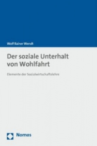 Knjiga Der soziale Unterhalt von Wohlfahrt Wolf R. Wendt