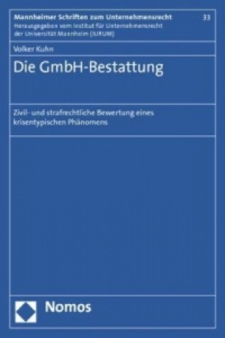 Книга Die GmbH-Bestattung Volker Kuhn