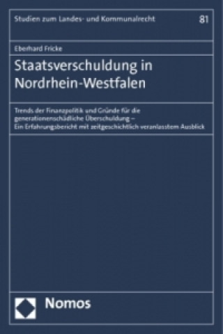 Kniha Staatsverschuldung in Nordrhein-Westfalen Eberhard Fricke