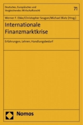 Kniha Internationale Finanzmarktkrise Werner F. Ebke