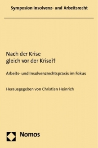 Книга Nach der Krise gleich vor der Krise?! Christian Heinrich