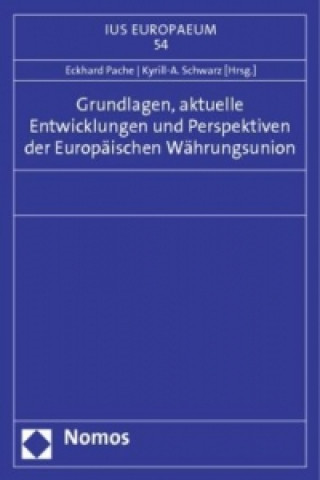 Könyv Grundlagen, aktuelle Entwicklungen und Perspektiven der Europäischen Währungsunion Eckhard Pache